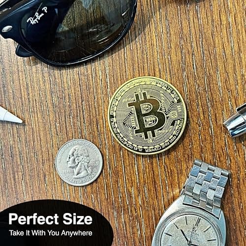 Collector's Edition Bitcoin Coin - Commemorative Cryptocurrency Collectible in Protective Acrylic Display Case - Perfect for Crypto Enthusiasts, Coin Collectors, and Gifts thumbnail 6