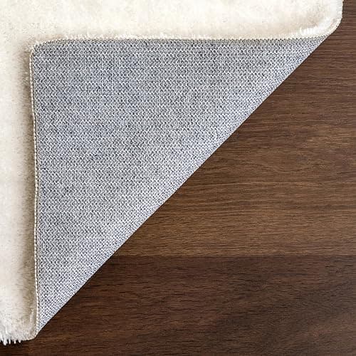 nuLOOM 2' x 3' Cozy Plush Area Rug, Machine Washable, Non-Slip, Soft Fluffy Shag Carpet for Living Room Bedroom Kids Room Nursery Home Decor, Loni White thumbnail 4