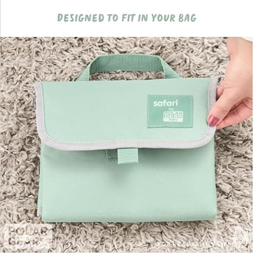 Polar Gear Baby Changing Mat – Wipe-Clean Changing Mat for Newborns – Travel Changing Mat with Pocket – Padded, Foldable Changing Matt Baby – Safari thumbnail 10