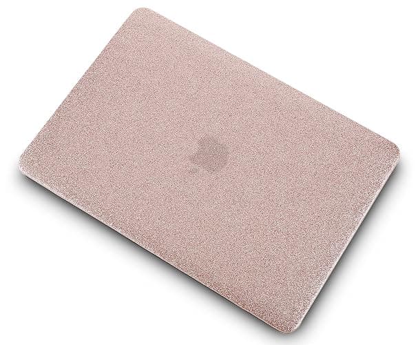 KECC Compatible with MacBook Air 13 inch Case 2010-2017 Release (Old Version) A1466 A1369 Plastic Hard Shell for MacBook Air 13.3 inch + Keyboard Cover, Rose Gold Sparkling thumbnail 6