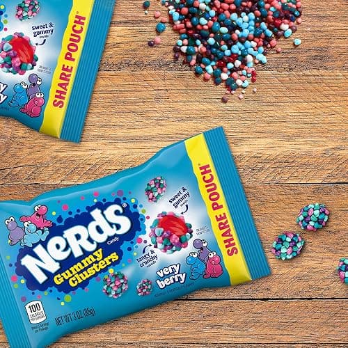Nerds Gummy Clusters Candy, Very Berry, 3 Ounce (Pack of 24) thumbnail 8