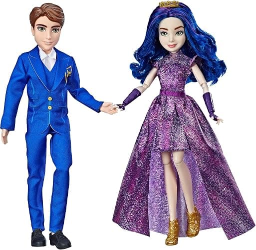 Disney Descendants 3 Royal Couple Engagement, 2-Doll Pack Mal & Ben with Fashions & Accessories - Image 1