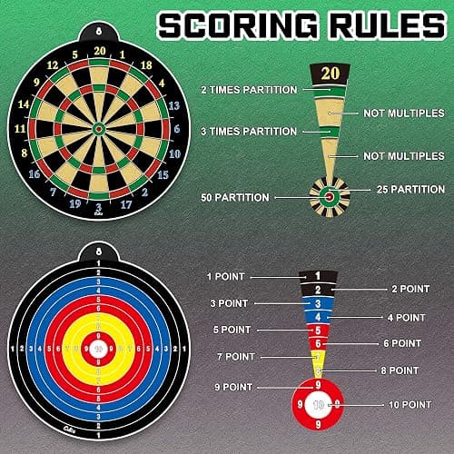 Magnetic Dart Board - 12pcs Magnetic Darts - Excellent Indoor Game and Party Games - Gifts for 5 6 7 8 9 10 11 12 Year Old Boy Kids thumbnail 6