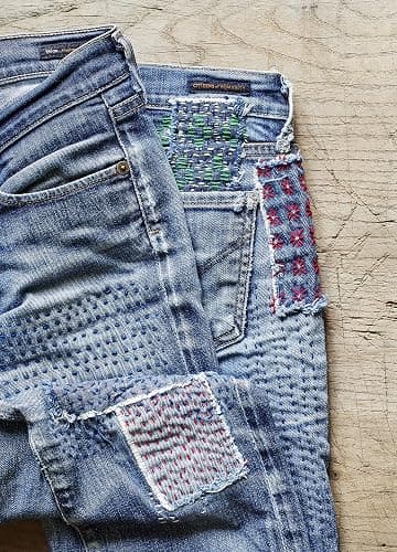 The Mending Directory: 50 Modern Stitch Patterns for Visible Repairs (Landauer) Iron-On Patterns Included - Mend Your Clothes, Practice Sustainable Fashion, Save Money, and Build Your Sewing Skills thumbnail 3