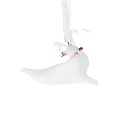 Hallmark Disney Tim Burton's The Nightmare Before Christmas Zero with Candy Cane Christmas Ornament, Gifts for Disney Fans thumbnail 6