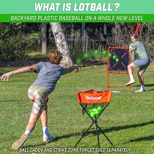 GoSports LotBall Backyard Baseball Bat and Ball Set - Plastic Baseball Game for Kids thumbnail 2