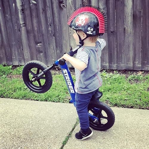 Strider 12” Sport Bike - No Pedal Balance Bicycle for Kids 1 to 4 Years - Includes Safety Pad, Padded Seat, Mini Grips & Flat-Free Tires - Tool-Free Assembly & Adjustments thumbnail 8