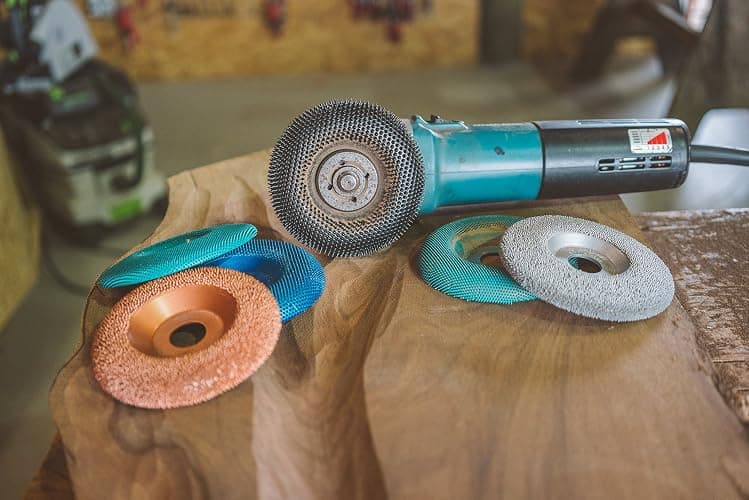Kutzall Original Shaping Disc - Fine, 4-1⁄2" (114.3mm) Diameter X 7⁄8" (22.2mm) Bore - Coping Woodworking Angle Grinder Attachment for DeWalt, Bosch. Abrasive Tungsten Carbide, SD412O230 thumbnail 6