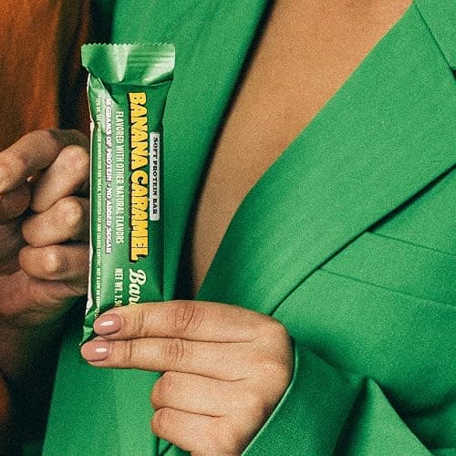 Barebells Soft Protein Bars Banana Caramel - 12 Bars (1 pack of 12) - Protein Snacks with 16g of High Protein - Fluffy Chocolate Treat with 2g of Total Sugars - Soft Protein Snack & Breakfast Bars thumbnail 5