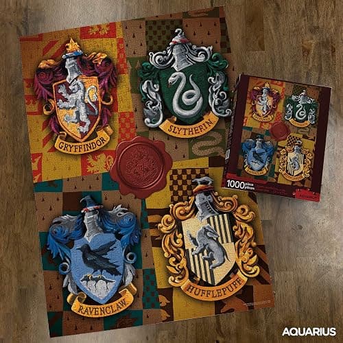 AQUARIUS Harry Potter Puzzle House Crests (1000 Piece Jigsaw Puzzle) - Officially Licensed Harry Potter Merchandise & Collectibles - Glare Free - Precision Fit - 20x28in thumbnail 2