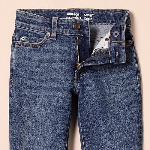 Amazon Essentials Boys' Regular Straight-Fit Jeans thumbnail 4
