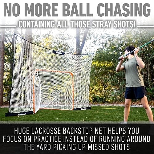 Franklin Sports Fibertech Lacrosse Goal Backstop - 12' x 9' thumbnail 4