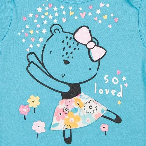 Gerber baby-girls 5-pack Short Sleeve Variety Onesies Bodysuits thumbnail 2