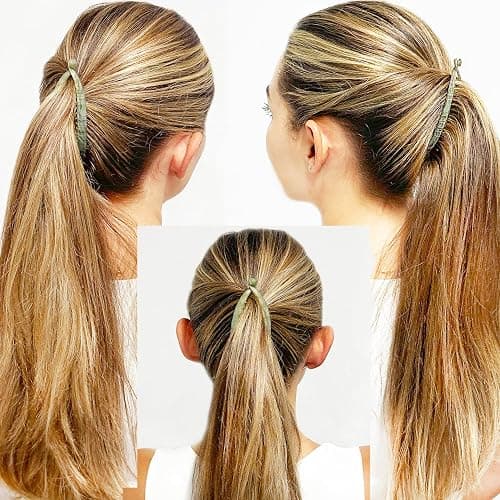 Camila Paris CP3106 4.5 inch French Banana Clip Hair Comb Classic Girls Updo Flexible Ponytail Holder Interlocking Banana Combs, Fashion Durable Styling Hair Accessories for Women, Made in France thumbnail 2