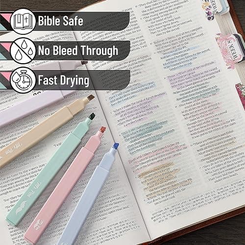 Mr. Pen- Aesthetic Highlighters No Bleed, 8 Pack, Morandi Colors, Chisel Tip, Cute Highlighters Assorted Colors for Journaling, Highlighting, Underlining, Fast Dry, Back to School Supplies thumbnail 5