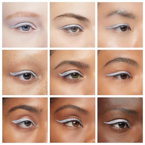 Erinde Liquid Glitter Eyeshadow Eyeliner, Korean Makeup Bling Under Eye Shadow, Shimmer Metallic, Lightweight Waterproof Long Wearing, Loose Glue for Sparkly Crystals Eye Makeup, Colorful Sequins thumbnail 4