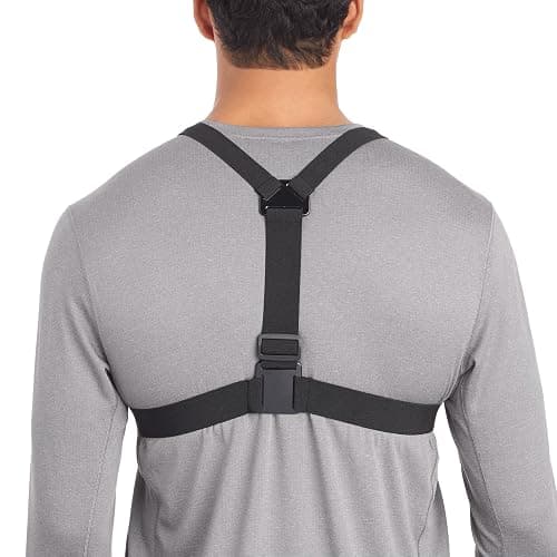 Amazon Basics Adjustable Chest Mount Harness for GoPro Camera, Compatible with GoPro Hero Series, Black thumbnail 4