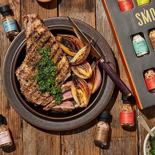 Grilling Spice Set Gift, 20 Mini BBQ Rubs & Seasonings Variety Pack, Grill Seasoning Sampler for BBQ, Smoker, Steak, Chicken Burgers, Smokehouse by Thoughtfully - Gift Set for Men, Dad, Father's Day thumbnail 7