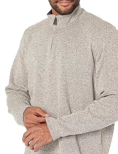 Wrangler Authentics mens Long Sleeve Fleece Quarter-zip thumbnail 3