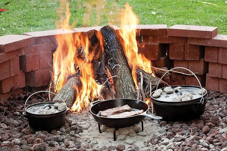 Lodge 12 Inch Cast Iron Pre-Seasoned Skillet – Signature Teardrop Handle - Use in the Oven, on the Stove, on the Grill, or Over a Campfire - Black thumbnail 11