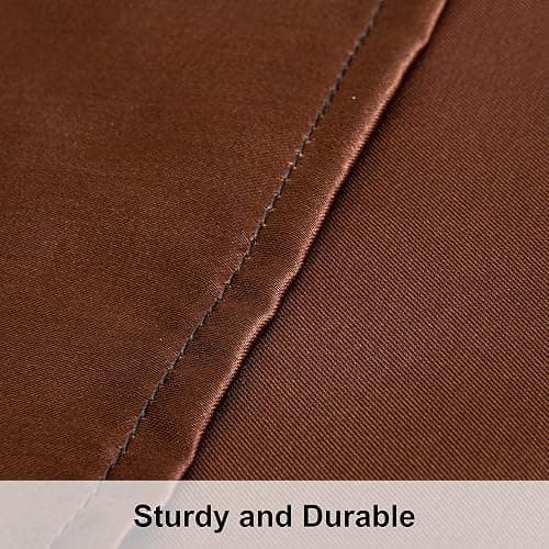 NTBAY 2 Pack Satin Standard Pillowcases for Hair and Skin, Luxurious and Silky Pillow Cases with Envelope Closure, 20x26 Inches, Brown thumbnail 4