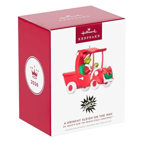 Hallmark Keepsake Dr. Seuss Christmas Ornament (Grinchy Sleigh On the Way) thumbnail 7