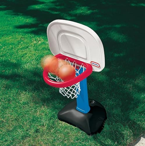 Little Tikes Easy Score Basketball Set, Blue, 3 Balls - Amazon Exclusive, 23.75 x 22 x 61 inches thumbnail 2