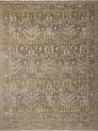 Loloi Magnolia Home by Joanna Gaines Junie Collection JUE-02 Moss/Natural 6'-7" x 9'-10", .38" Pile Height, Area Rug thumbnail 3