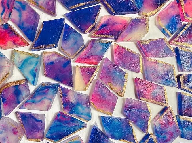 Silky Gem - Edible Lychee Flavored Aurora Crystal Candy, 8-10 pieces, Kohakutou, Edible Gem, Vegan, Gluten Free, ASMR - Aurora-Lychee thumbnail 9