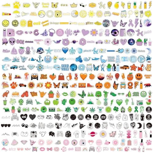 350 Pcs Cute Aesthetic Stickers for Adults Children Teens, Preppy Waterproof Vinyl Stickers for Laptop Luggage Suitcase Journal Skateboard Bike Skate Book Guitar Scrapbook Phone Cool for Girls Boys thumbnail 6