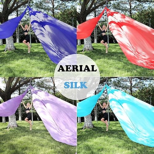 ZYOSJK Aerial Silks 11 Yards Aerial Silks For Home Aerial Yoga Swing Aerial Yoga Hammock Swing Aerial Silk For Gymnastics thumbnail 8