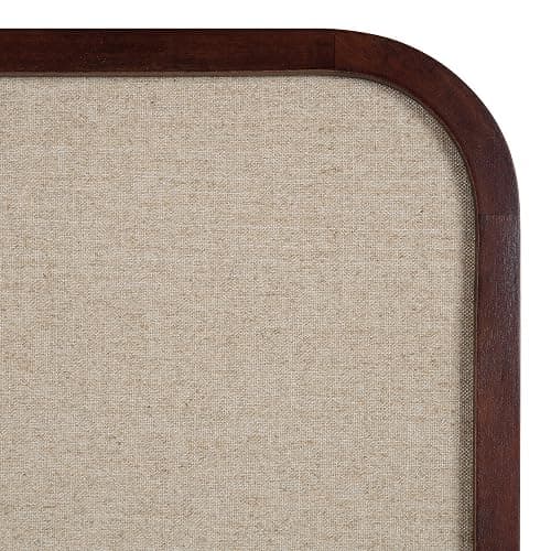 Kate and Laurel Hutton Transitional Pinboard, 20 x 30, Walnut Brown, Radius Rectangle Wall Organizer with Fabric Pinning Surface thumbnail 7