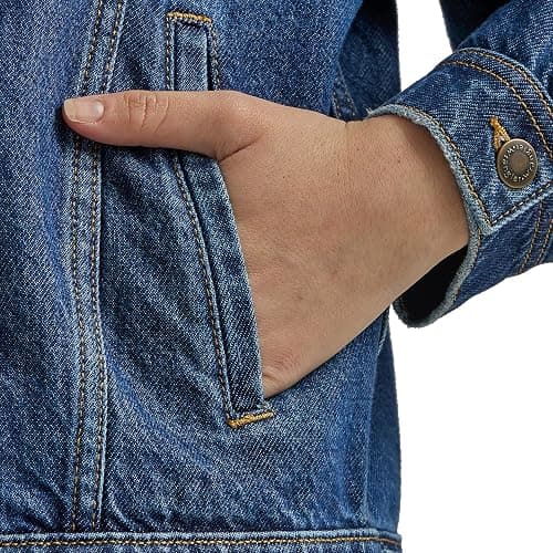 Wrangler womens Relaxed Fit Girlfriend Denim Jacket thumbnail 4