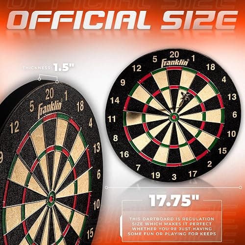 Franklin Sports Professional Dartboard - 18" Regulation Size thumbnail 2