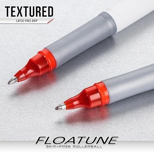 Pentel Floatune Ultra Smooth Writing Rollerball Pen, Everyday Writing, Office Supplies, School Supplies, 0.8mm Bold Point, Black Ink, BY108-A, Box of 12 thumbnail 5
