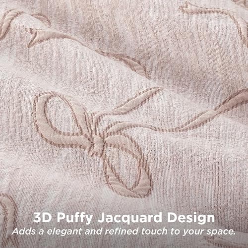 Bedsure Pink Comforter Set Queen, GentleSoft™ 3 Pieces Breathable Bow Comforter Set Women Girls with 2 Pillow Shams, Cute Queen Bedding Sets Pink Room Decor Aesthetic Bedroom Decor, 90x90 Inches thumbnail 3