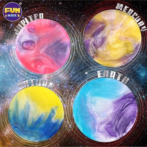 35.16 FL OZ Galaxy Glowing Slime for Kids, FunKidz 1040ML Premade Space Slime 8 Packs Toy for Girls Slime Kit with Neon, Glow, Metallic Fun Boys Craft Great Party Gifts thumbnail 6