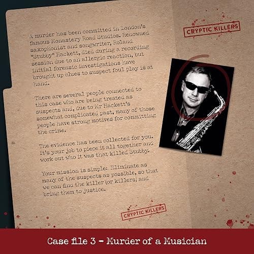 Cryptic Killers Bundle #1 - Unsolved Murder Mystery Game - Cold Case File Investigation - Detective Clues/Evidence - Solve The Crime - Individuals, Date Nights & Party Groups - 3 Pack thumbnail 4