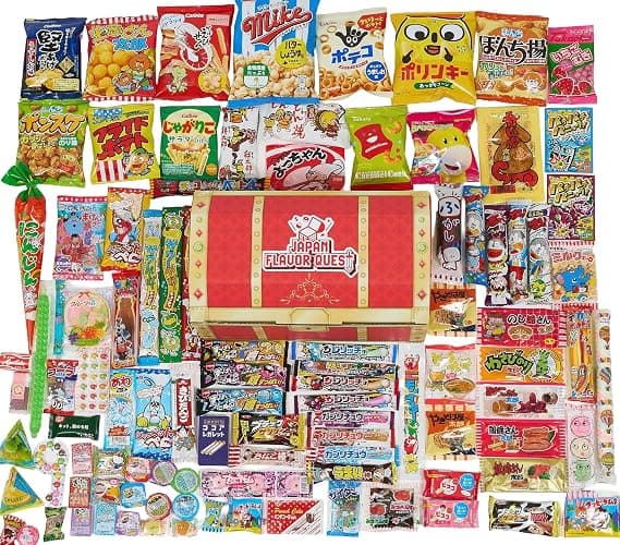 Japanese Snack Box – 100 Dagashi Classics & Japanese Candy Variety Pack | Asian Goodies, Mystery Assortment from Japan, International Gift Box for Kids & Adults - Image 1