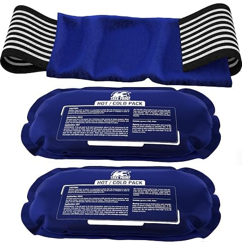 Trekproof Ice Pack (3-Piece Set) Reusable Hot and Cold Therapy Gel Wrap Support Injury Recovery, Alleviate Joint and Muscle Pain Rotator Cuff, Knees, Back & More - Image 1