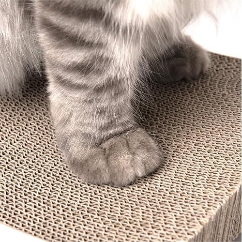 Cat Scratcher, Durable Scratch Pad, Corrugated Cardboard Scratching Board for Indoor Cats, Heavy Duty, Double-Sided Usability, Recyclable, with Catnip thumbnail 8