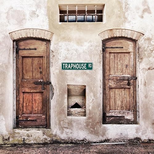 Traphouse Rd Funny Street Sign 16" x 4" Rude Sarcastic Humor Dorm Home Man Cave Decor (TraphouseStreet) thumbnail 2