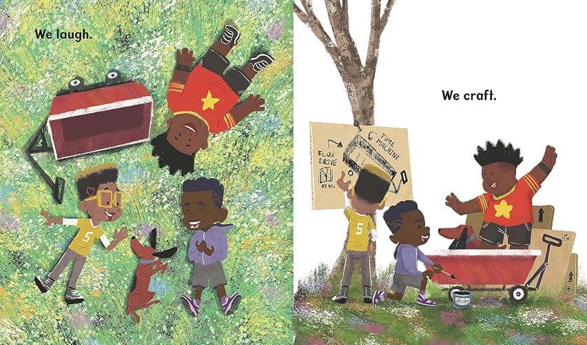 Bros: (A Rhyming Picture Book Celebrating Black Boy Joy, Friendship, and Imagination - For Kids Ages 4-8) thumbnail 2