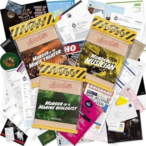 Cryptic Killers Bundle #1 - Unsolved Murder Mystery Game - Cold Case File Investigation - Detective Clues/Evidence - Solve The Crime - Individuals, Date Nights & Party Groups - 3 Pack - Image 1