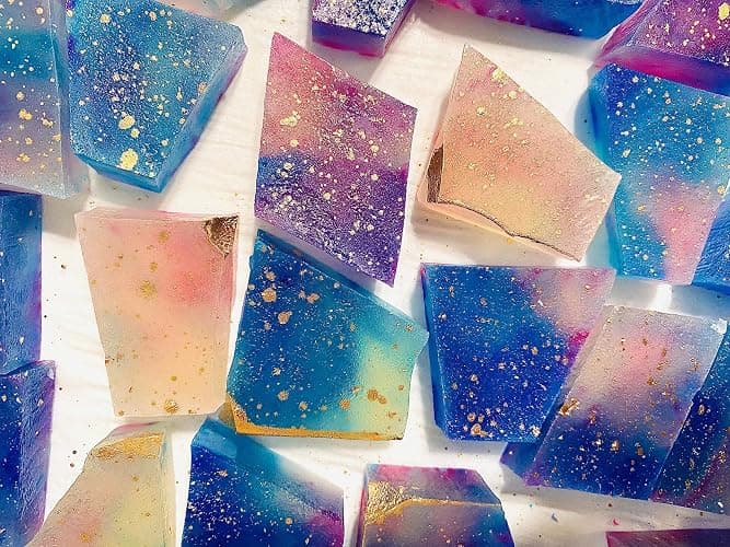 Silky Gem - Edible Lychee Flavored Aurora Crystal Candy, 8-10 pieces, Kohakutou, Edible Gem, Vegan, Gluten Free, ASMR - Aurora-Lychee thumbnail 4