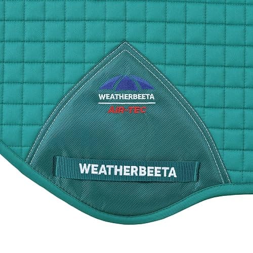 WeatherBeeta Prime Air-Tec Jump Shaped Saddle Pad, Dark Turquoise, Large thumbnail 3