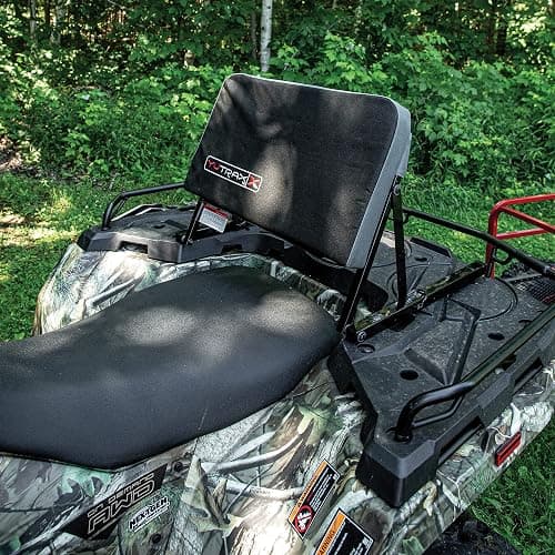 YUTRAX Universal Mount ATV Backrest, Heavy-Duty Steel Seat Frame, Adjustable Seat Back Positions, 2” Thick Cushion, Folds Down Flat When Not in Use, TX219 thumbnail 3