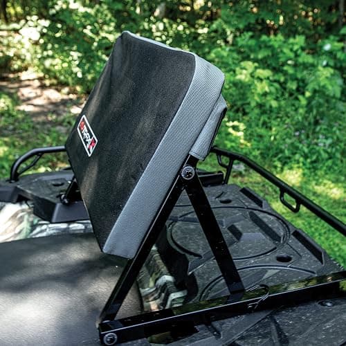 YUTRAX Universal Mount ATV Backrest, Heavy-Duty Steel Seat Frame, Adjustable Seat Back Positions, 2” Thick Cushion, Folds Down Flat When Not in Use, TX219 thumbnail 5