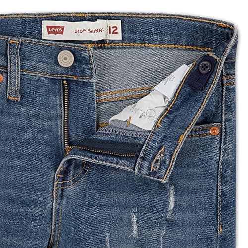 Levi's Boys' 510 Skinny Fit Destructed Jeans thumbnail 5