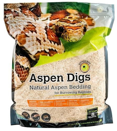 Galápagos (05064) Aspen Digs Shavings Bedding, 8-Quart, Natural - Image 1